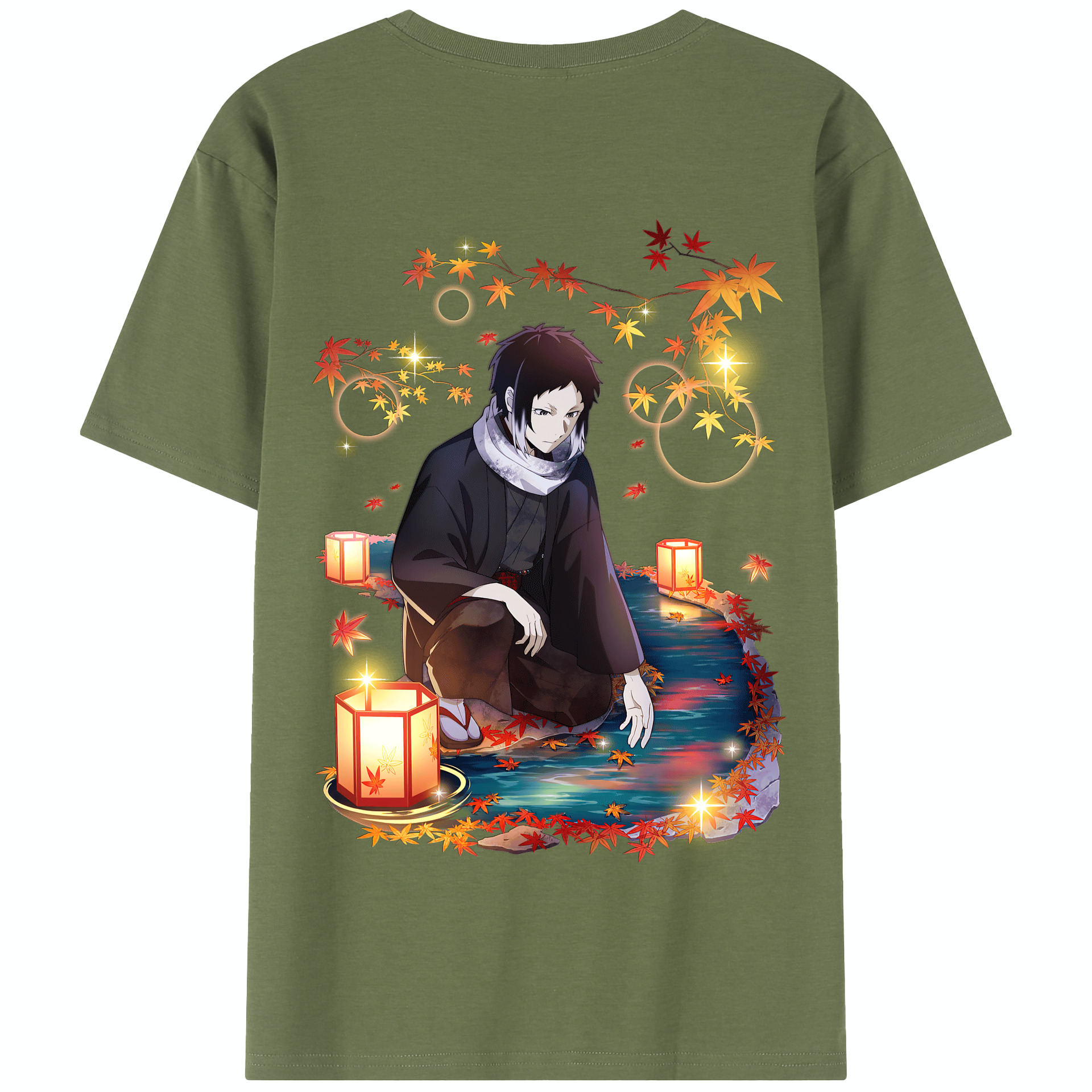 （画像用） 文豪ストレイドッグス Bungo Stray Dogs 綿100％半袖Tシャツ（背面プリント）
